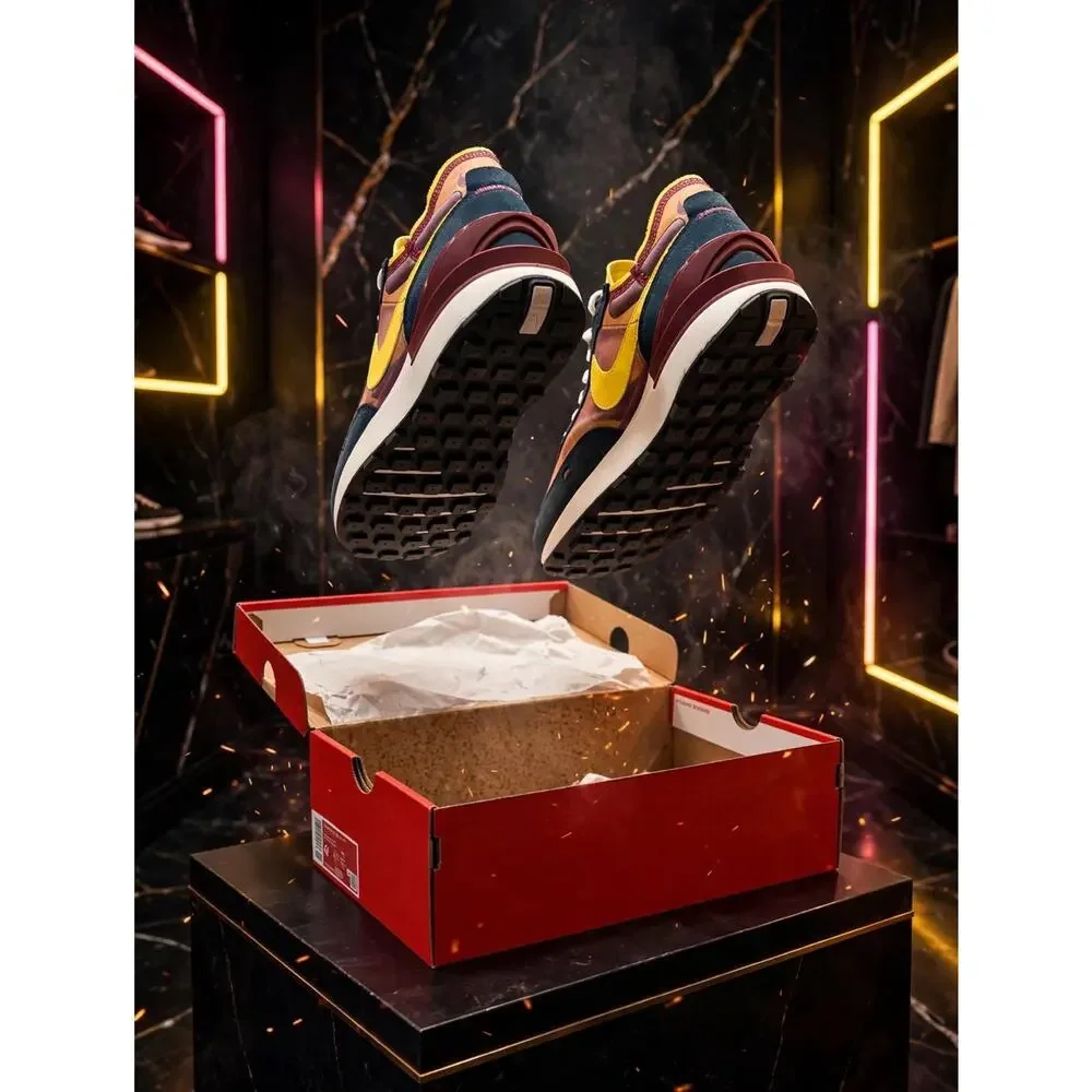 Size 13 Nike Waffle One SE Running Shoes Dark Beetroot DD8014-600